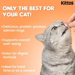 Kittos Purr-Fect Salmon Rings Cat Treats - 35 g