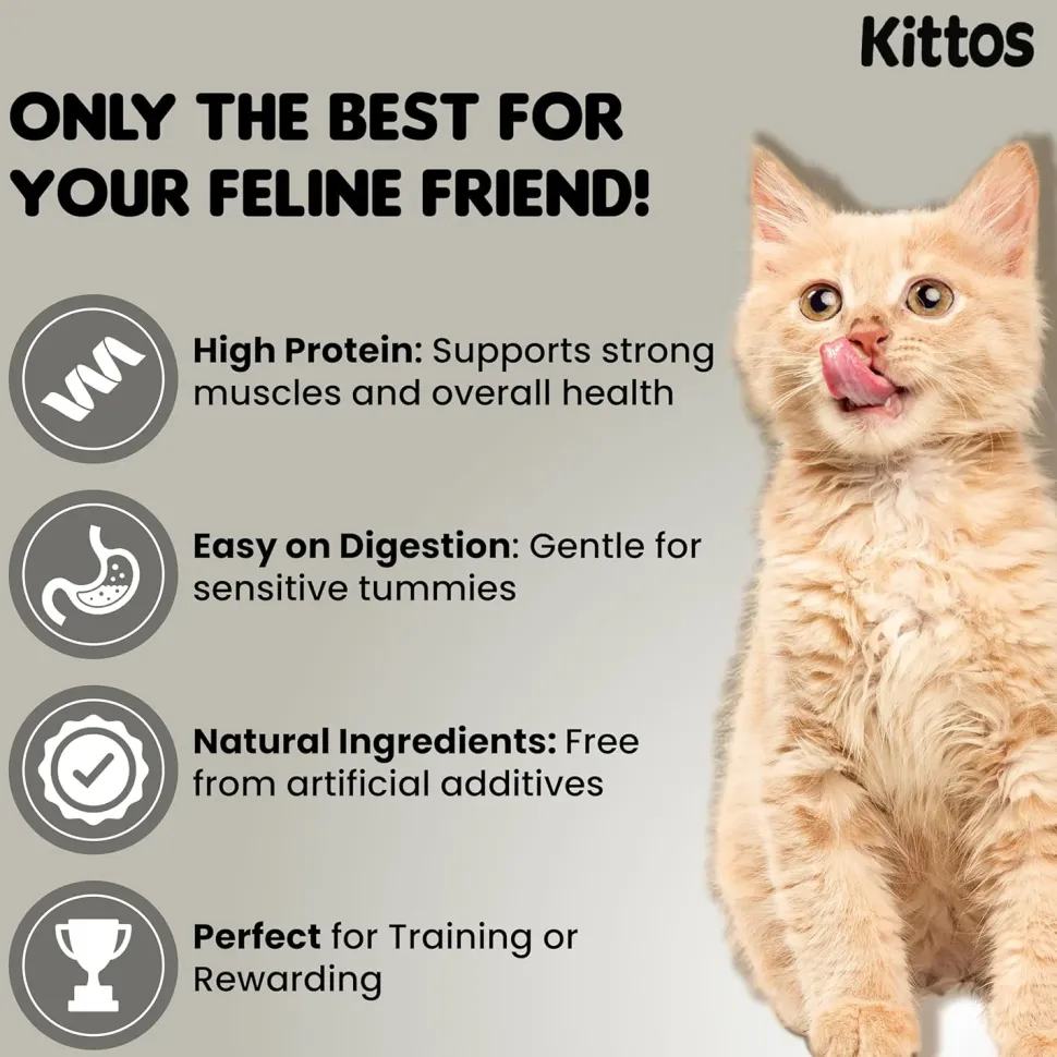 Kittos Purr-Fect Tuna Jerky Strips Cat Treats - 35 g