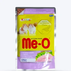 Me-O Chicken Chunk In Gravy Wet Food For Kitten - 80 gm Pack