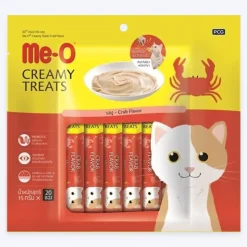 Me-O Creamy Cat Treats - Crab - Pack of 20 (20 x 15 g)