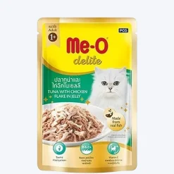 Me-O Delite Tuna with Chicken Flake in Jelly Wet Cat Food - 70 g packs