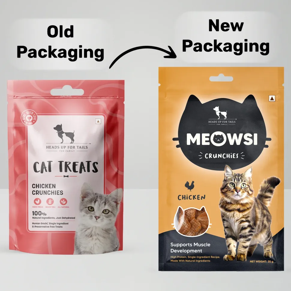Meowsi by HUFT Cat Treats - Chicken Crunchies - 35 g