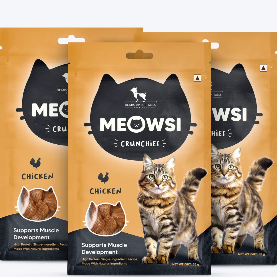Meowsi by HUFT Cat Treats - Chicken Crunchies - 35 g