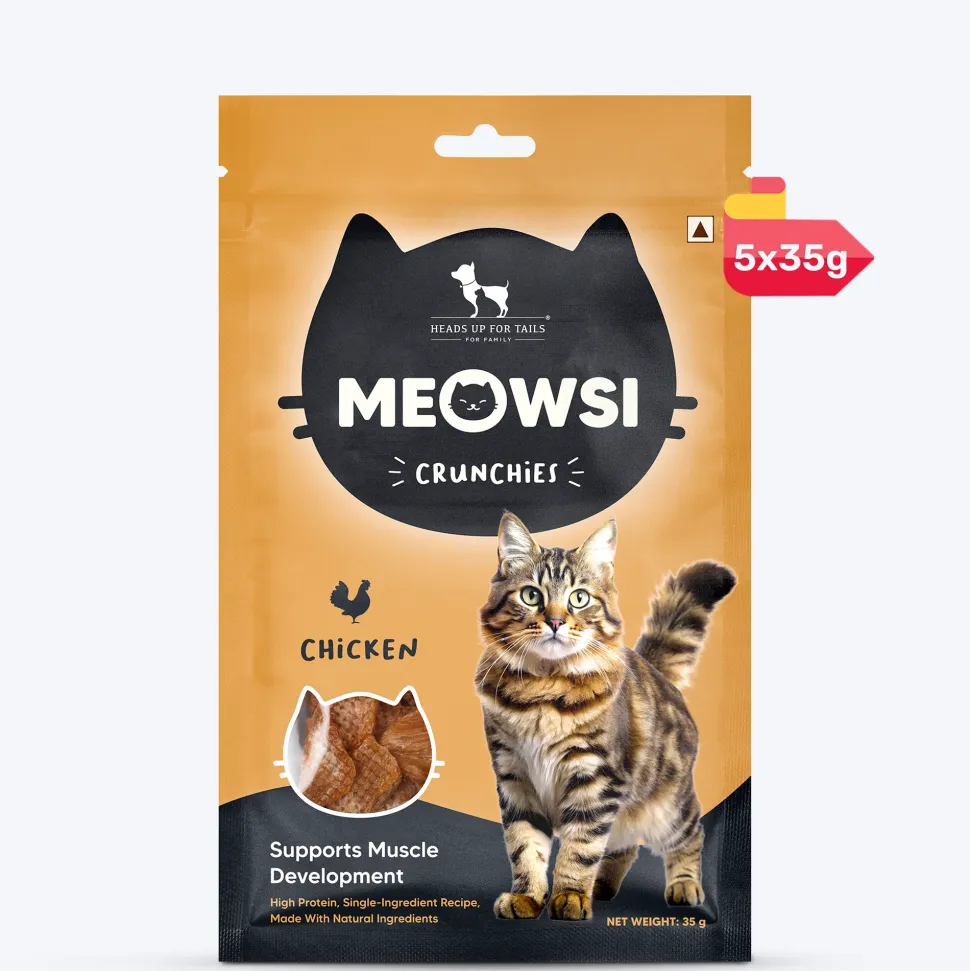 Meowsi by HUFT Cat Treats - Chicken Crunchies - 35 g