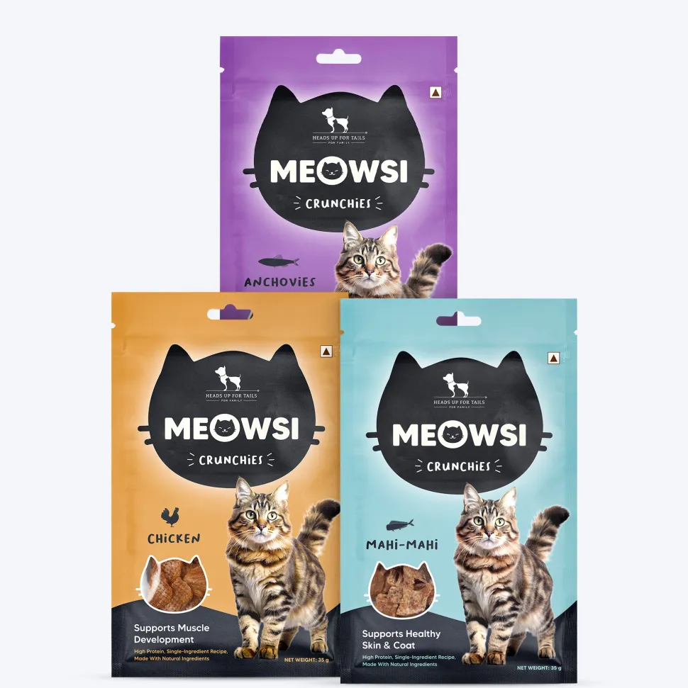 Meowsi by HUFT Cat Treats Combo - Non-Veg (Pack of 3)