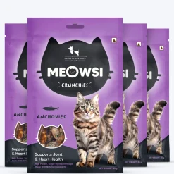 Meowsi by HUFT Dehydrated Anchovies Crunchies Cat Treats - 35 g