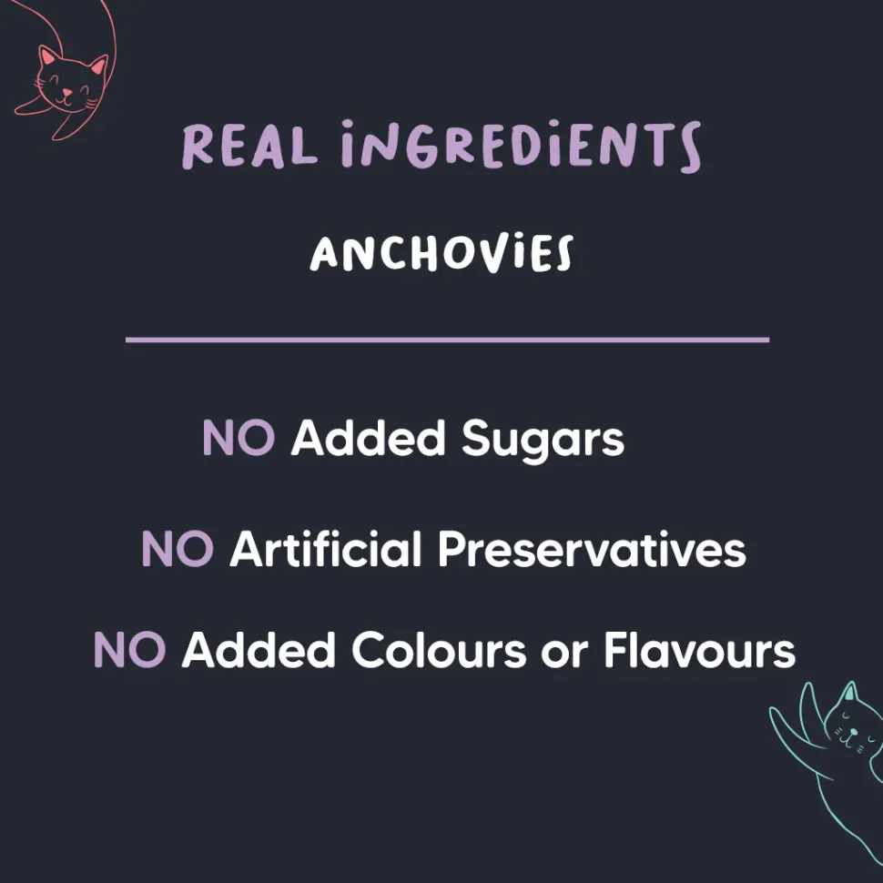 Meowsi by HUFT Dehydrated Anchovies Crunchies Cat Treats - 35 g