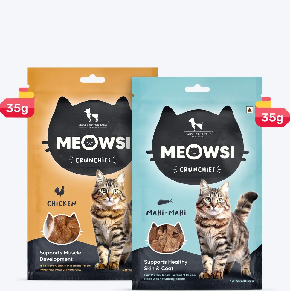 Meowsi by HUFT Double Crunch Cat Treats Combo