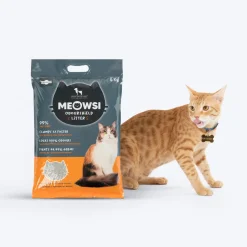 Meowsi By HUFT OdourShield Unscented Cat Litter Activated Carbon 5kg
