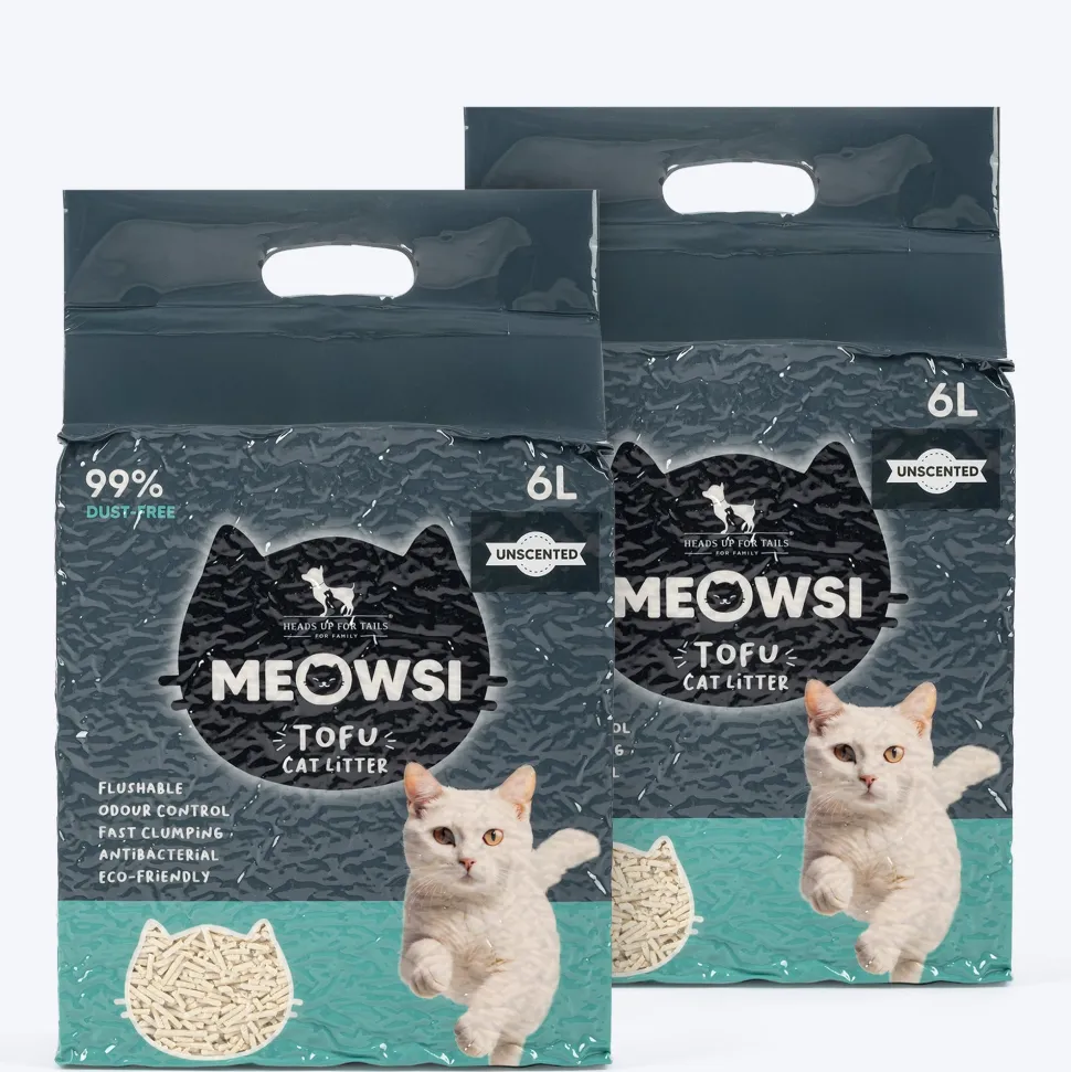 Meowsi by HUFT Tofu Cat Litter Unscented 6L