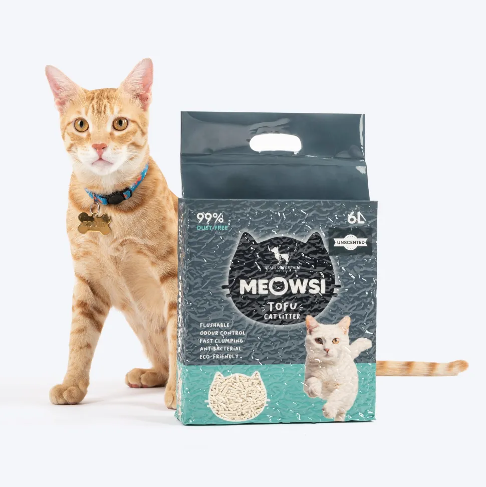 Meowsi by HUFT Tofu Cat Litter Unscented 6L