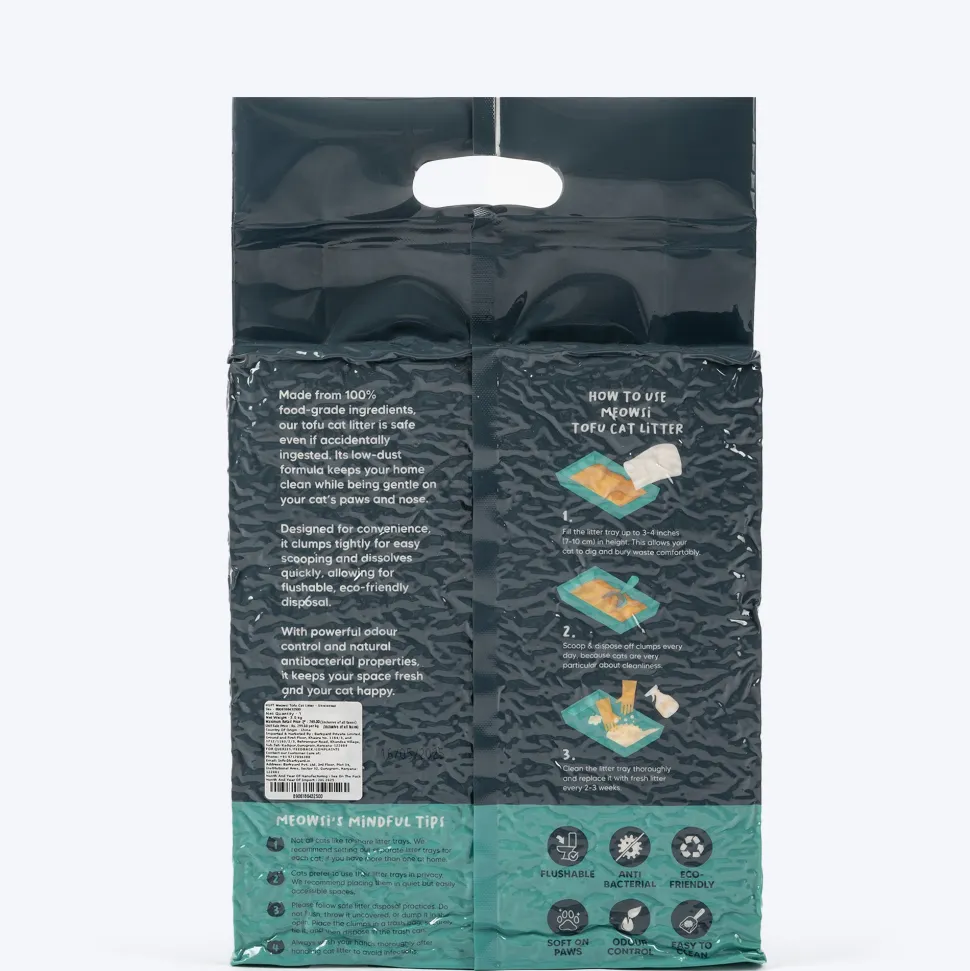 Meowsi by HUFT Tofu Cat Litter Unscented 6L