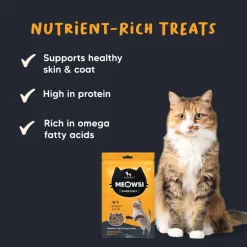 Meowsi Chicken & Fish Power Bites Cat Treats Grain-Free 50g (Best Before August'26)