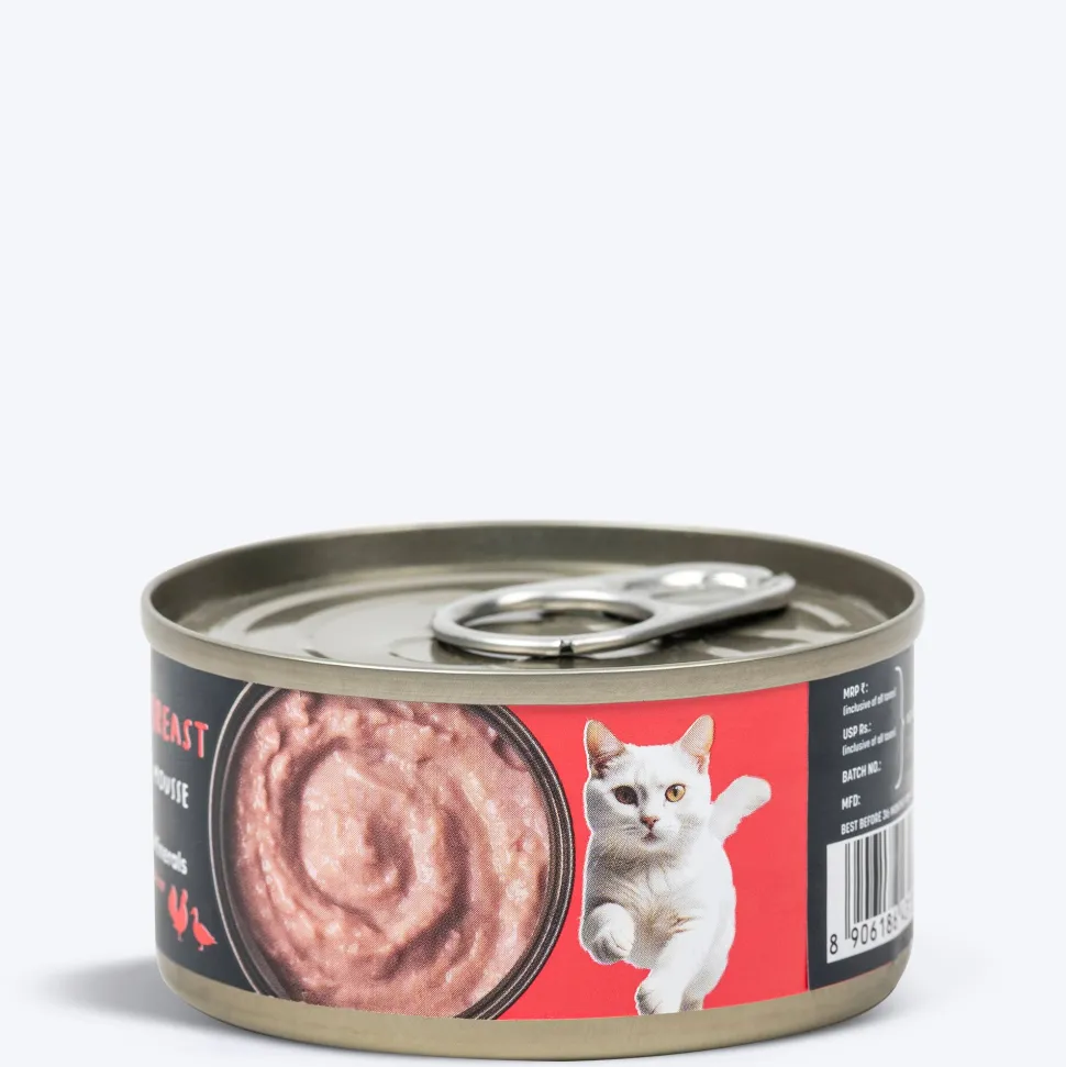 Meowsi Chicken Breast & Duck Mousse Canned Wet Cat Food 80g