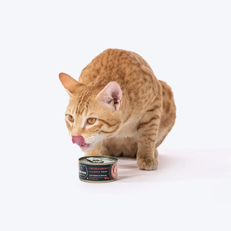 Meowsi Chicken Breast & Duck Mousse Canned Wet Cat Food 80g