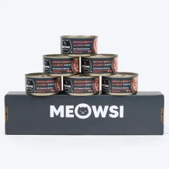 Meowsi Chicken Breast & Duck in Broth Canned Cat Food 80g