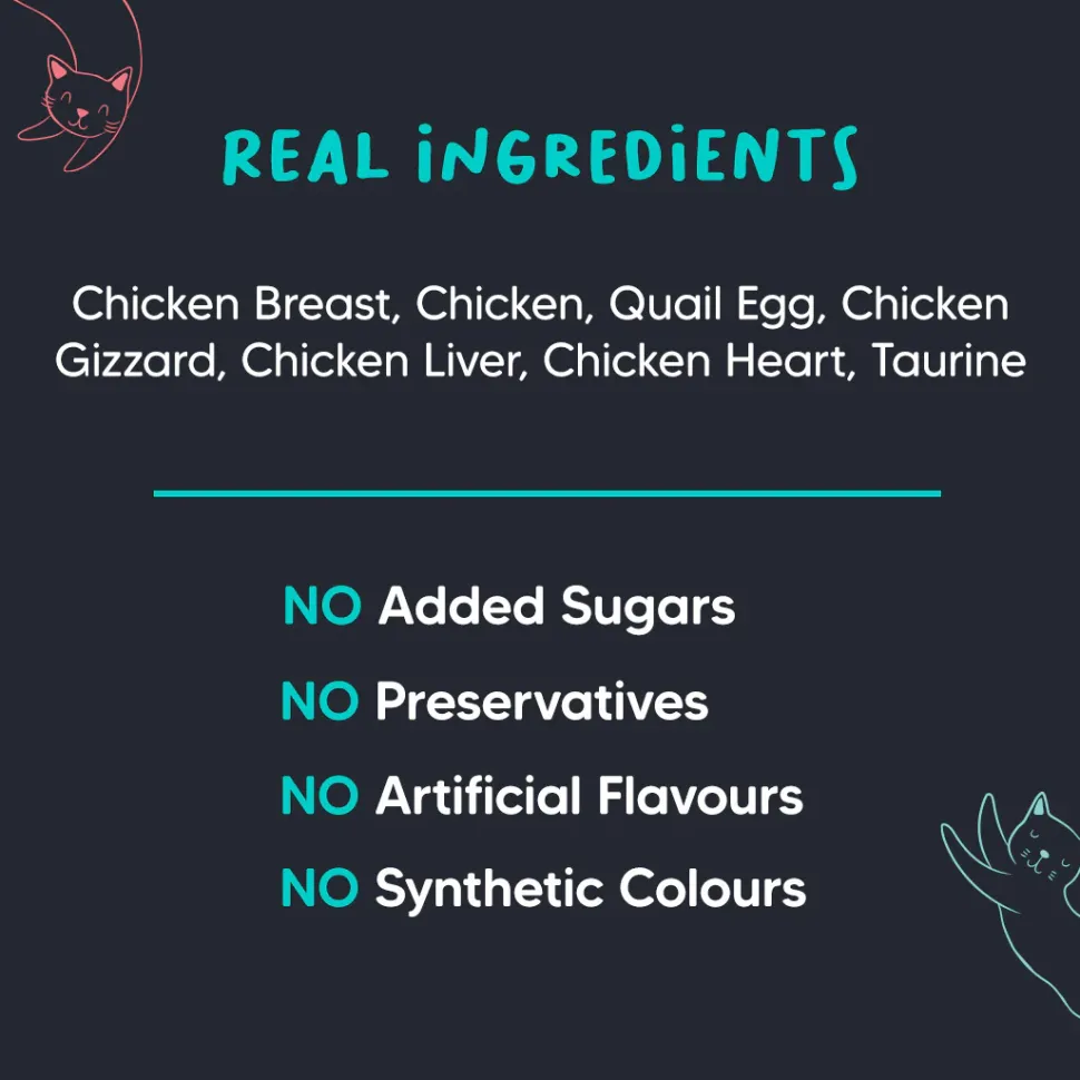 Meowsi Chicken Breast & Quail Egg Mousse Wet Cat Food 80g