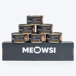 Meowsi Chicken Breast in Broth Wet Cat Food Can 80g