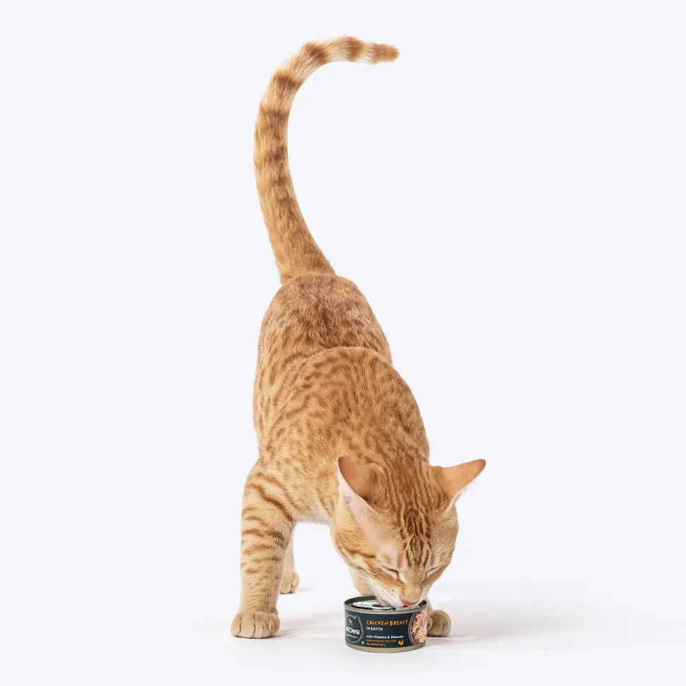 Meowsi Chicken Breast in Broth Wet Cat Food Can 80g