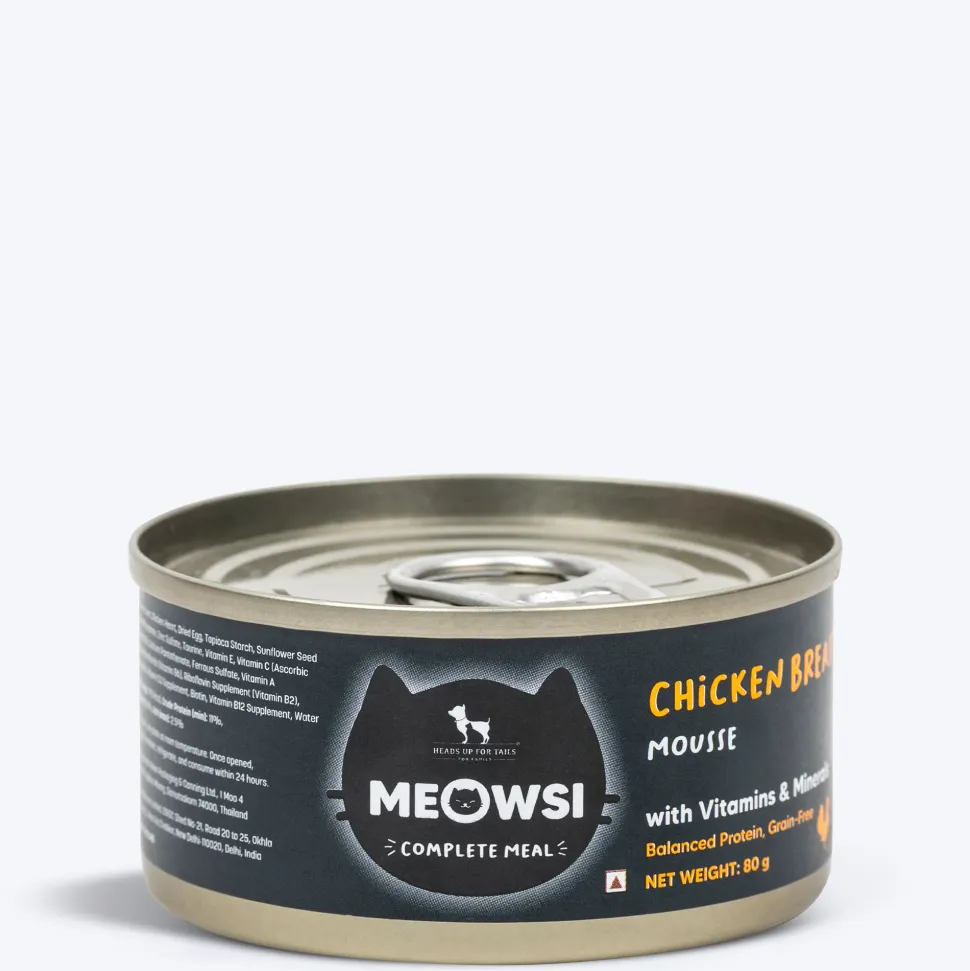 Meowsi Chicken Breast Mousse Wet Cat Food Can 80g