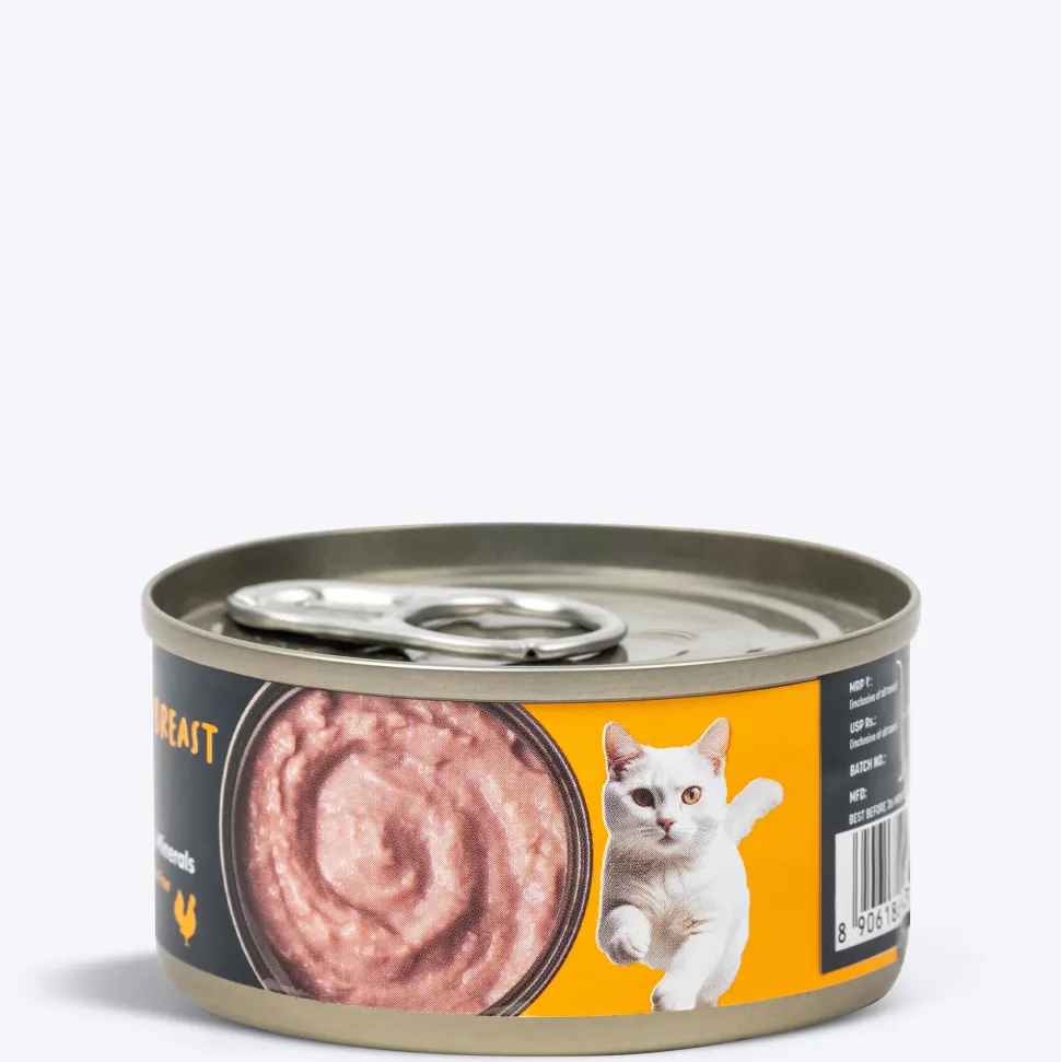 Meowsi Chicken Breast Mousse Wet Cat Food Can 80g