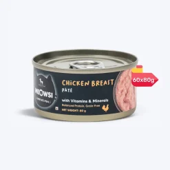Meowsi Chicken Breast Pate Wet Cat Food Grain-Free 80g