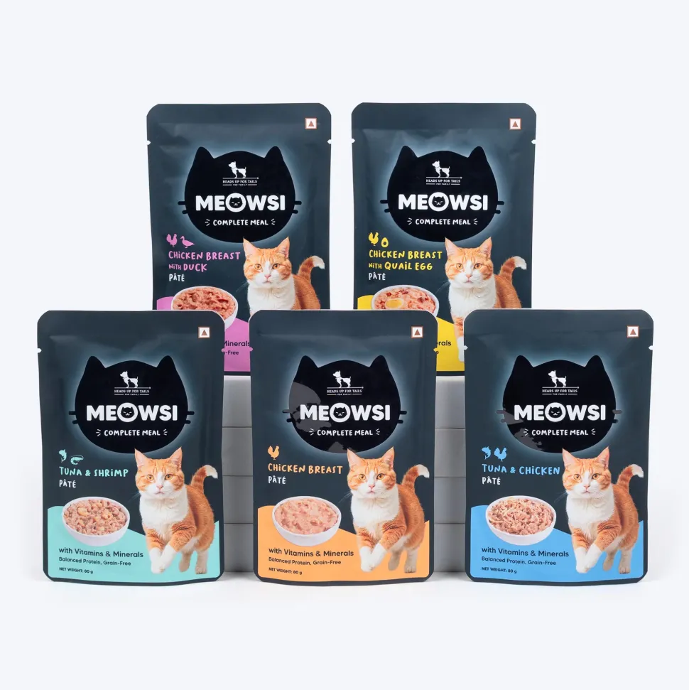 Meowsi Chicken Breast Pate Wet Cat Food Grain-Free 80g