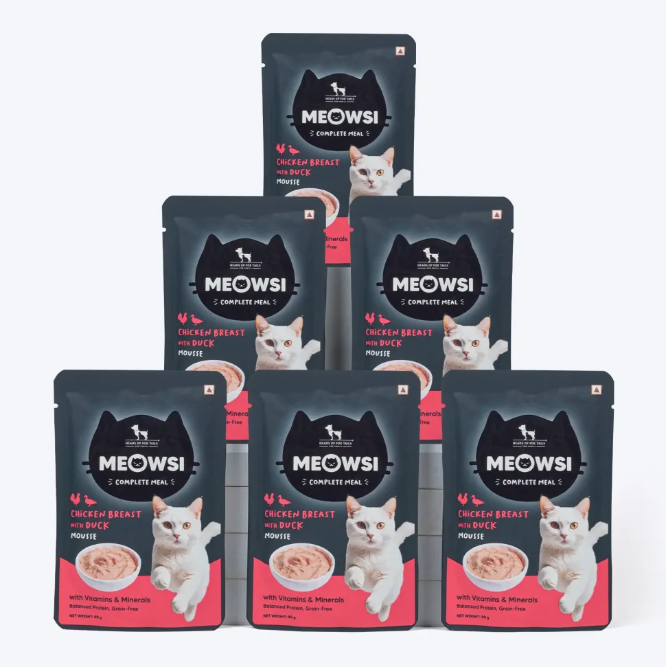Meowsi Chicken Breast with Duck Mousse Wet Cat Food 80g