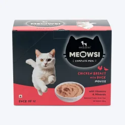 Meowsi Chicken Breast with Duck Mousse Wet Cat Food 80g