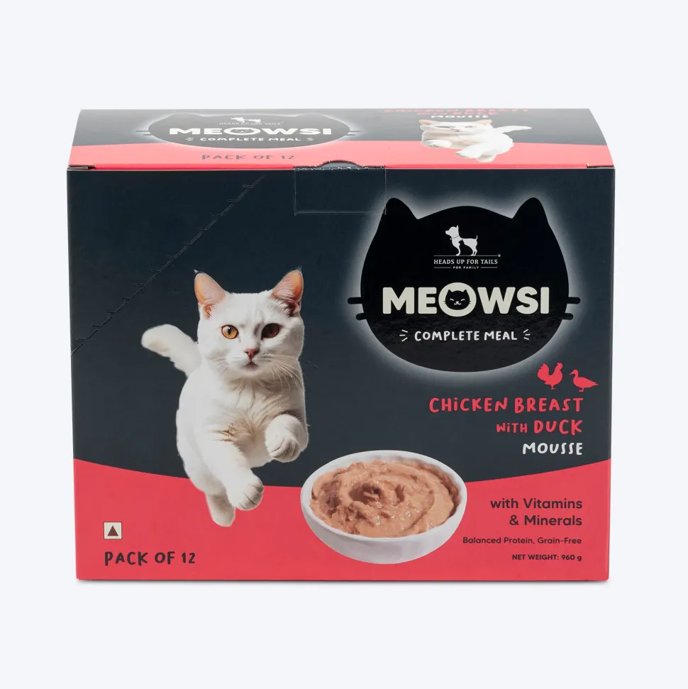 Meowsi Chicken Breast with Duck Mousse Wet Cat Food 80g