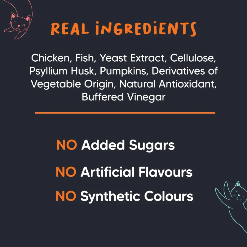 Meowsi Chicken, Fish & Psyllium Husk Power Bites Cat Treats 50g