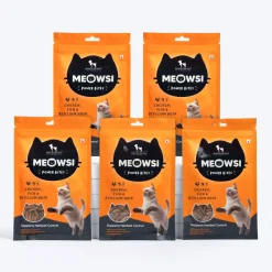 Meowsi Chicken, Fish & Psyllium Husk Power Bites Cat Treats 50g