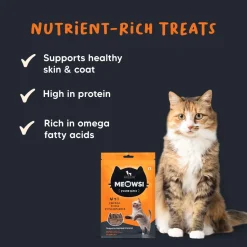 Meowsi Chicken, Fish & Psyllium Husk Power Bites Cat Treats 50g