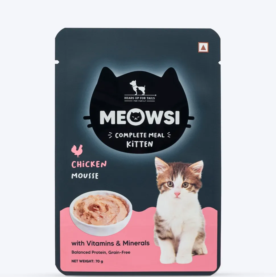 Meowsi Chicken Mousse Wet Food for Kittens 70g