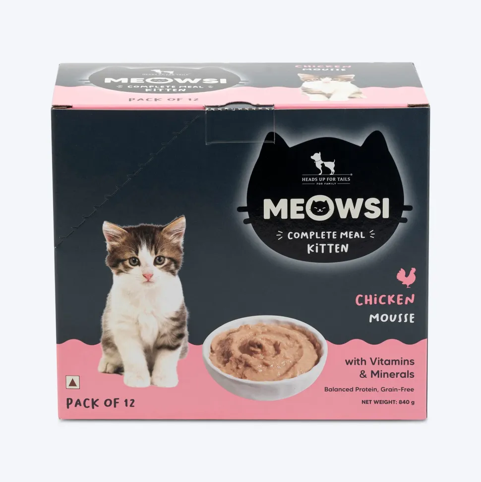 Meowsi Chicken Mousse Wet Food for Kittens 70g