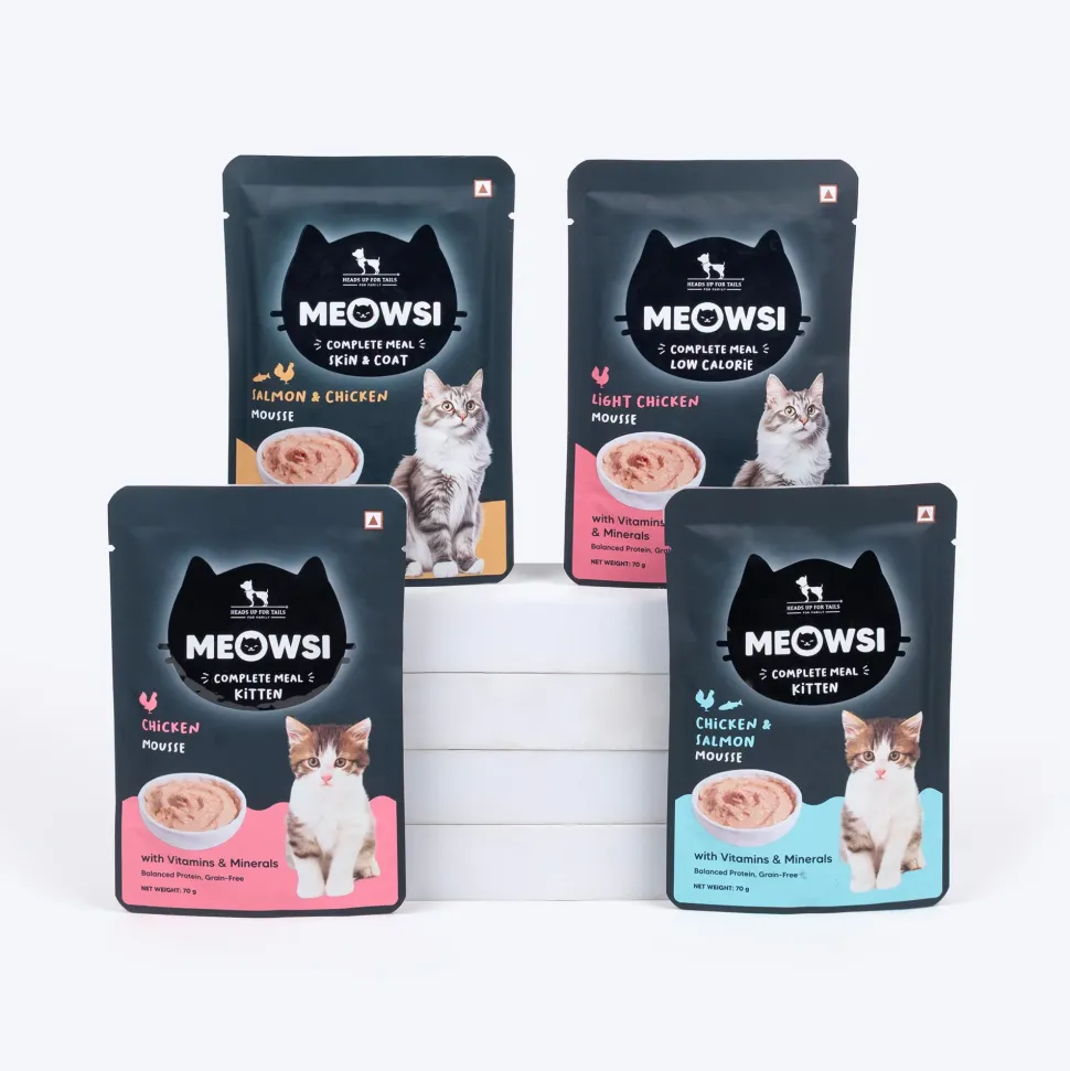 Meowsi Chicken Mousse Wet Food for Kittens 70g