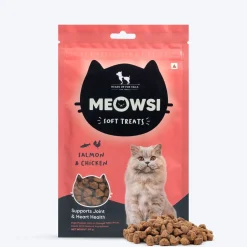 Meowsi Salmon & Chicken Soft Cat Treats High-Protein 50g