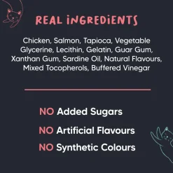 Meowsi Salmon & Chicken Soft Cat Treats High-Protein 50g