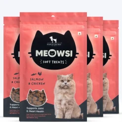 Meowsi Salmon & Chicken Soft Cat Treats High-Protein 50g