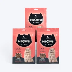 Meowsi Salmon & Chicken Soft Cat Treats High-Protein 50g