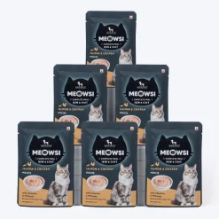 Meowsi Skin & Coat Salmon & Chicken Mousse Wet Cat Food 70g