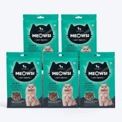 Meowsi Soft Cat Treats Catnip Salmon & Chicken Grain-Free 50g