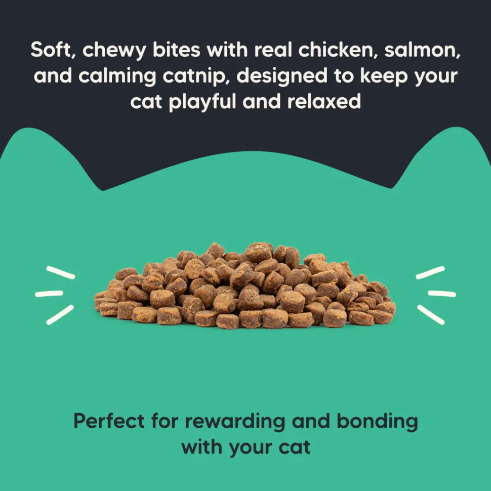 Meowsi Soft Cat Treats Catnip Salmon & Chicken Grain-Free 50g