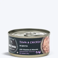 Meowsi Tuna & Chicken in Broth Wet Cat Food Can 80g