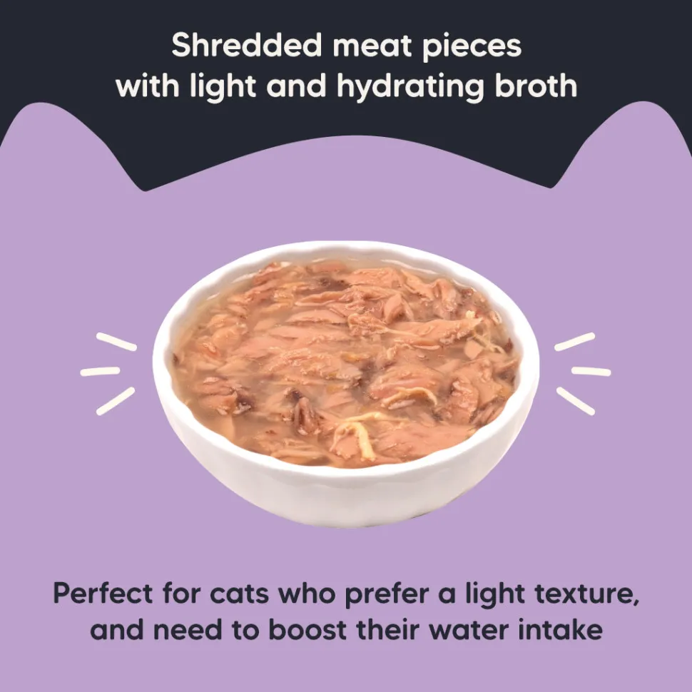 Meowsi Tuna & Chicken in Broth Wet Cat Food Grain-Free 80g