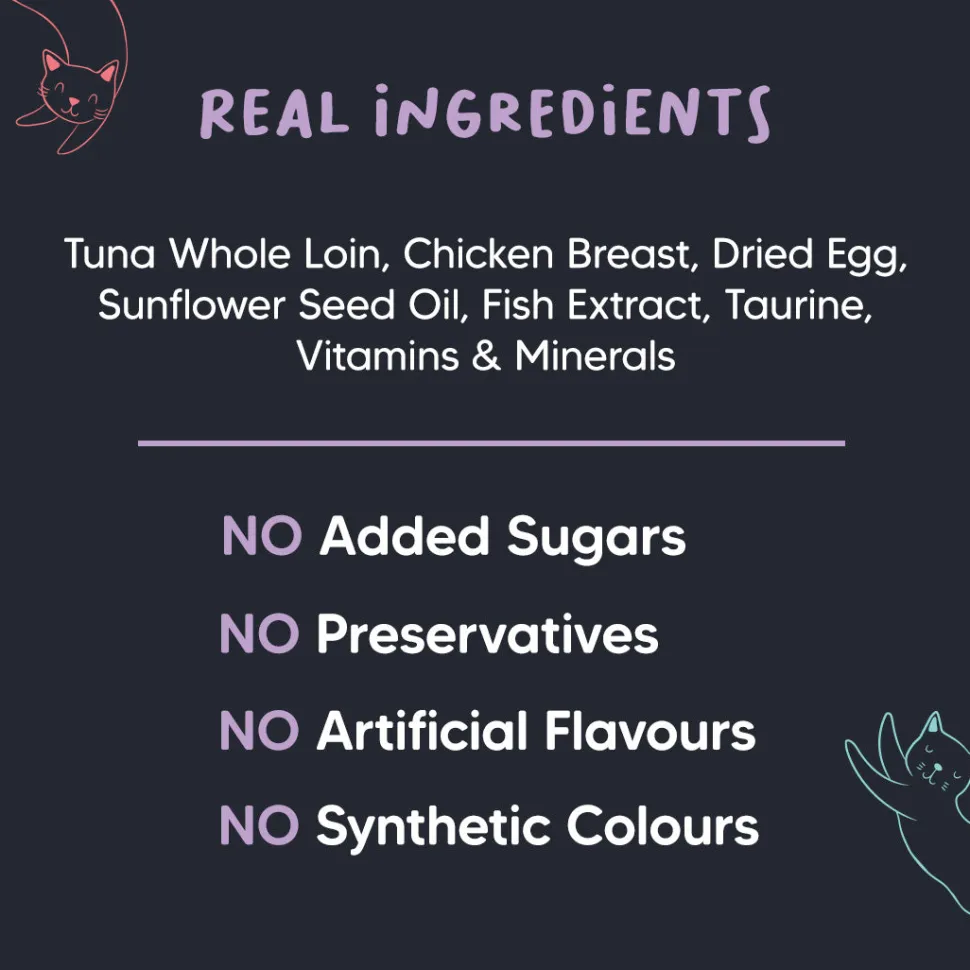 Meowsi Tuna & Chicken in Broth Wet Cat Food Grain-Free 80g