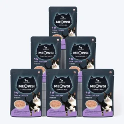 Meowsi Tuna & Chicken in Broth Wet Cat Food Grain-Free 80g