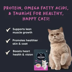 Meowsi Tuna & Chicken Mousse Wet Cat Food Grain-Free 80g