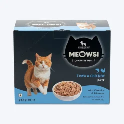 Meowsi Tuna & Chicken Pâté Wet Cat Food Grain-Free 80g