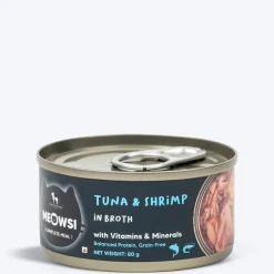 Meowsi Tuna & Shrimp in Broth Wet Cat Food Can 80g